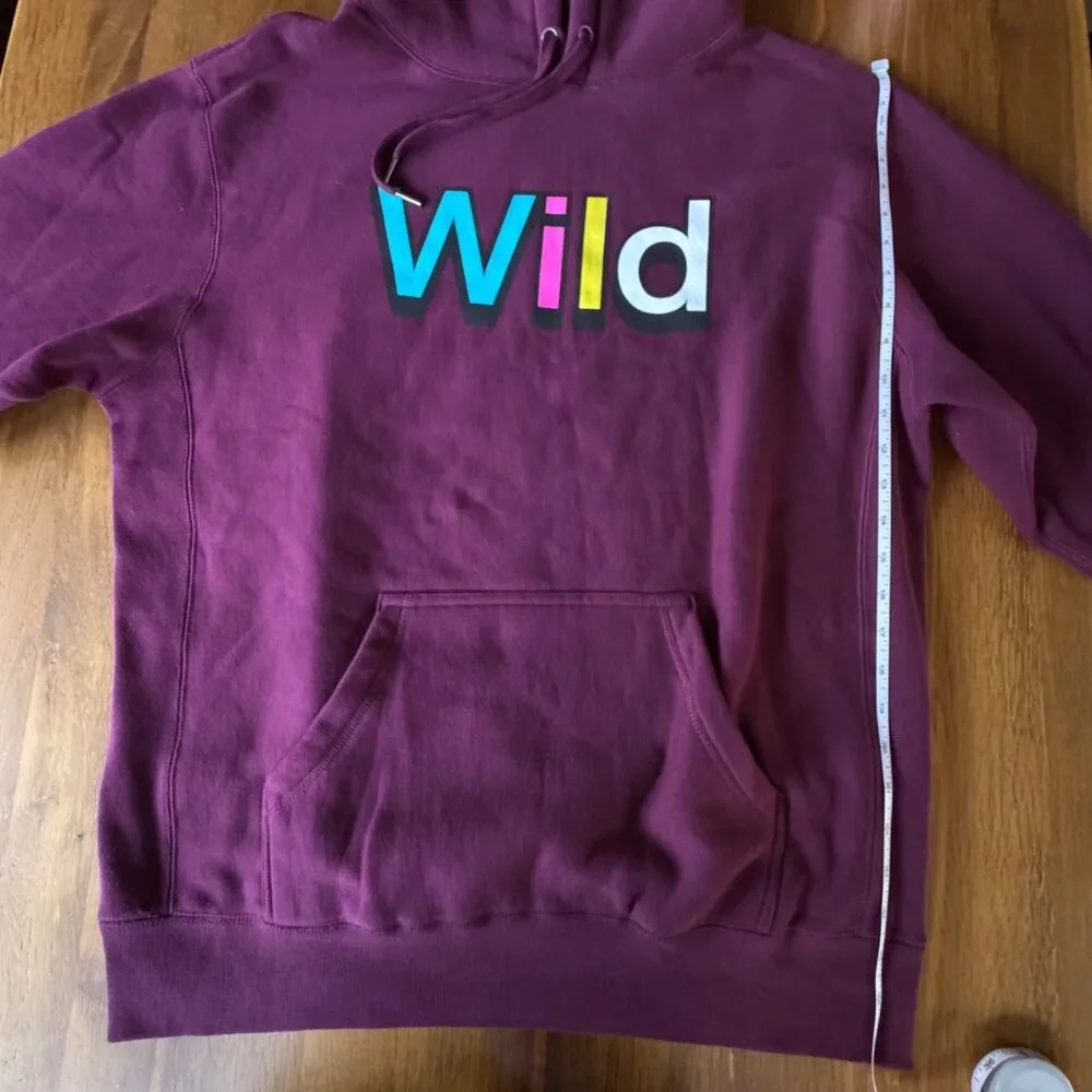 THE HUNDREDS UNO Graphic Hoodie Mens L NWT Wild Burgundy Sweatshirt NEW Large - Picture 12 of 14